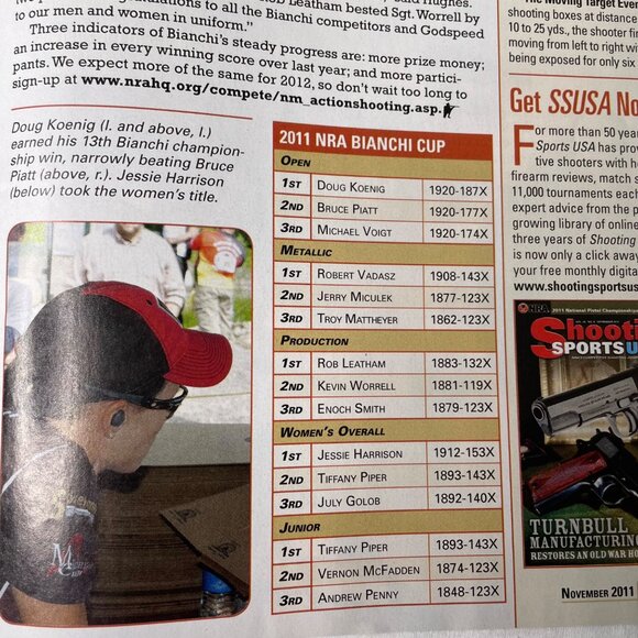 American Rifleman NRA Magazine November 2011 Vol 159 No 11 u National Rifle Ass - Picture 9 of 12